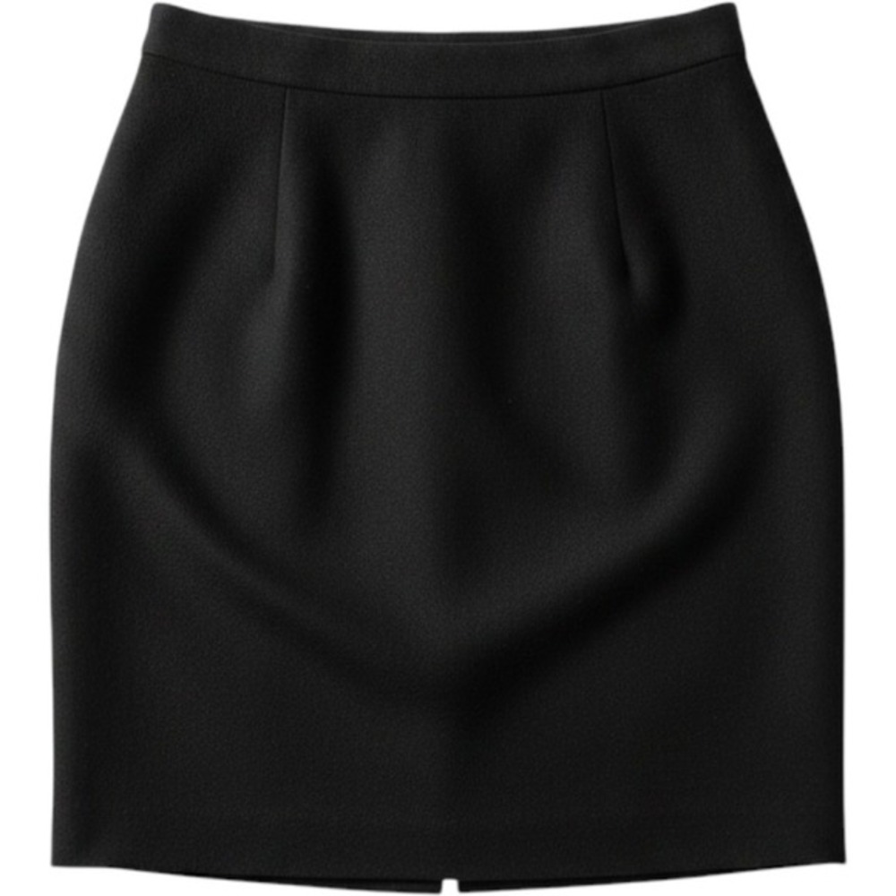 Chaus Black 100% Wool Pencil Skirt Professional Career Office Size 8